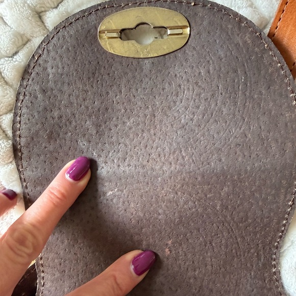 Bohemian Tooled Mexican Leather Crossbody Bag - Picture 8 of 11